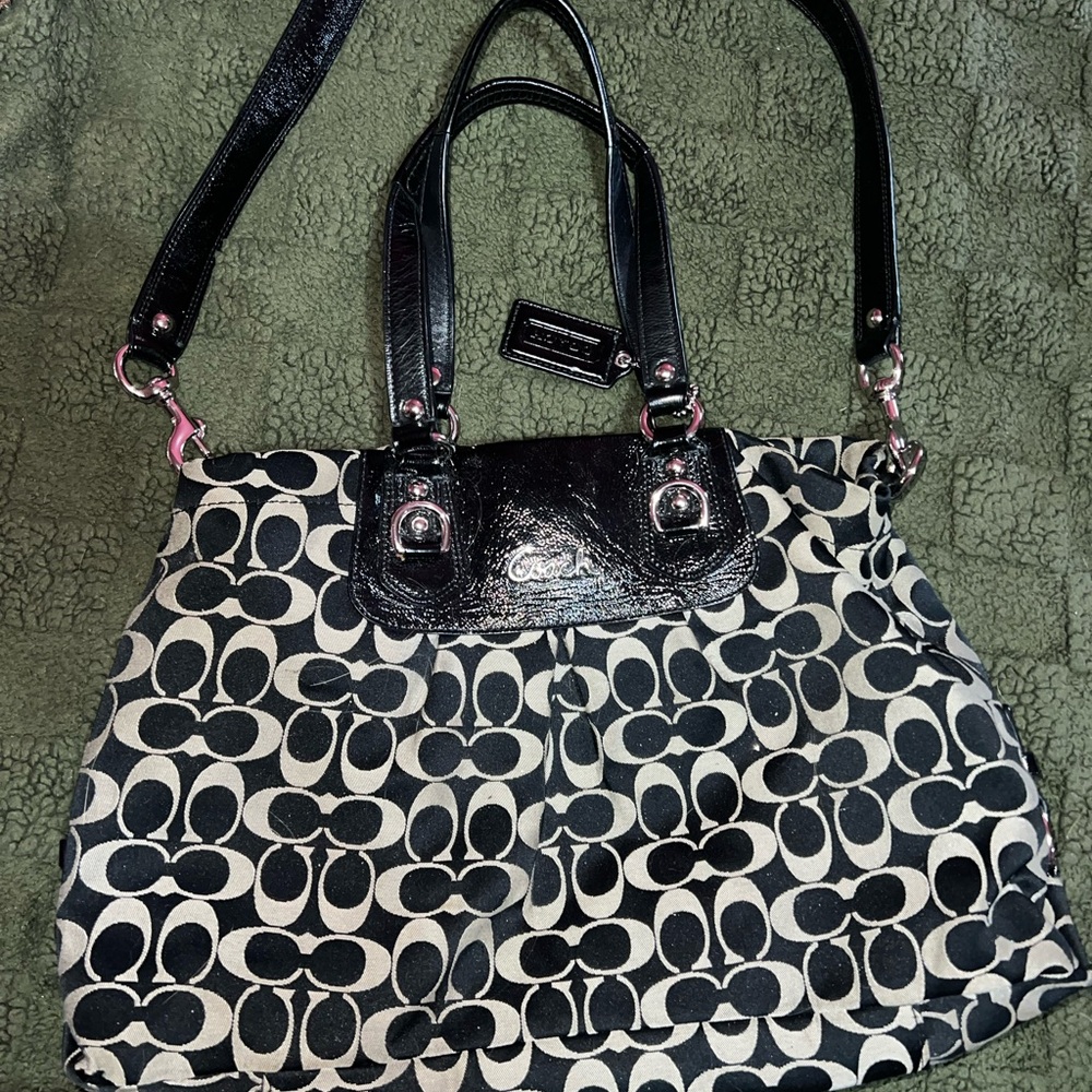 Coach Black and White Women's Bag